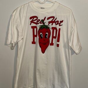 Vintage Catapult Red Hot Pop Graphic T-Shirt Size Large